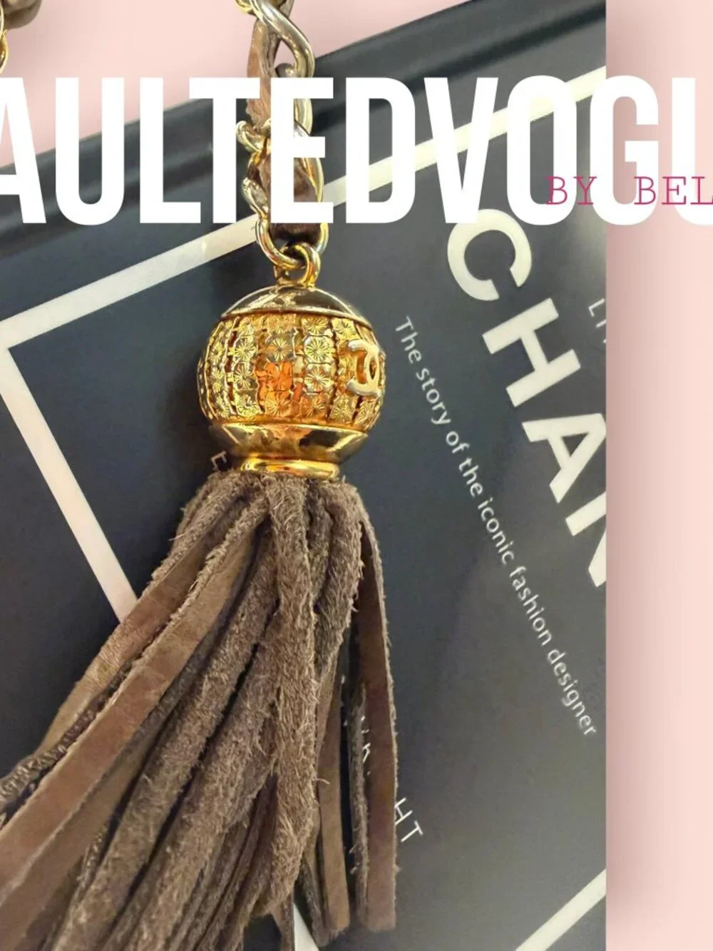 Vintage Chanel Quilted Suede Tassel Crossbody 🤎 Rare Classic - Picture 2 of 16